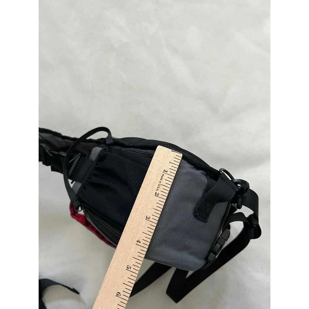 Caden Sling Camera Bag Gray Red DSLR Mirrorless Case Padded Crossbody Backpack